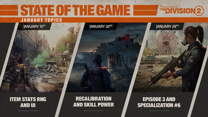 the division 2 mise à jour janvier