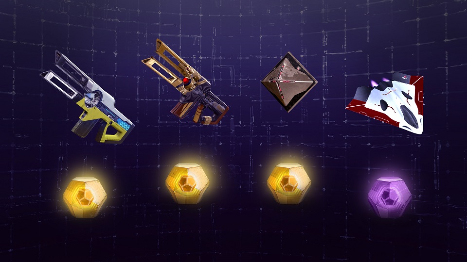Destiny 2 pack 3 exotiques Twitch Prime