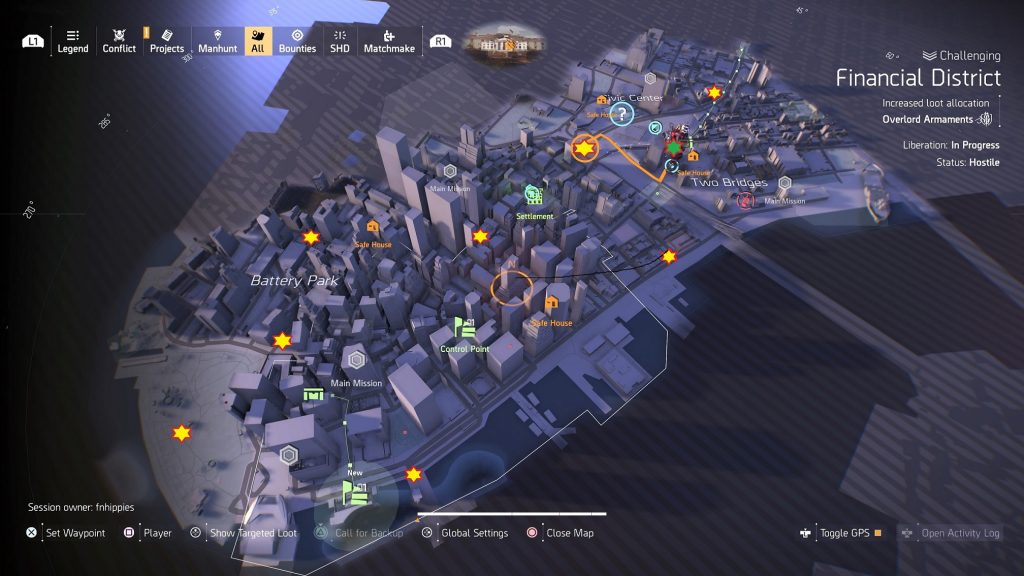 the division 2 carte des boss nommés new york