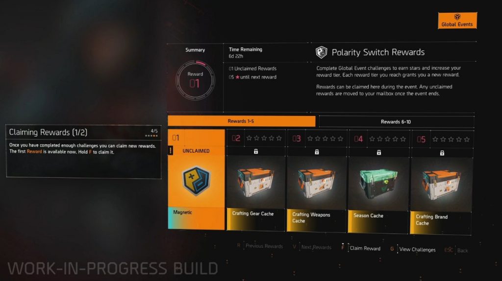 the division 2 événements mondiaux