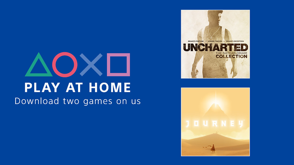 PS4 The Nathan Drake Collection et Journey offerts avec Play At Home