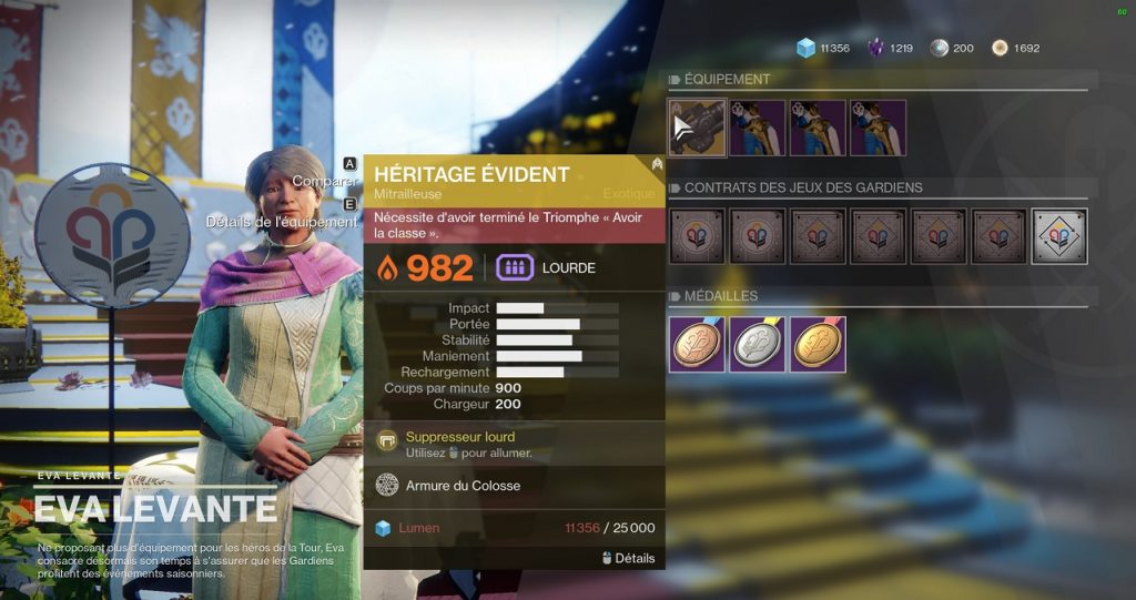 destiny 2 héritage évident objectifs