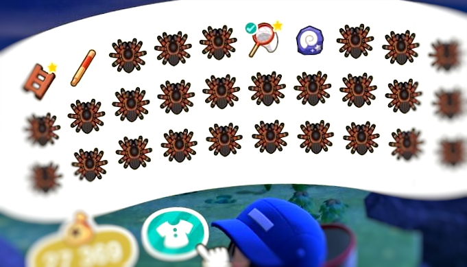 animal crossing Guide scorpions Tarentules