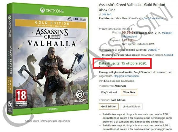 assassin's creed valhalla date