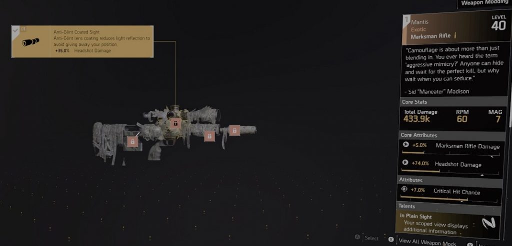 the division 2 The Mantis