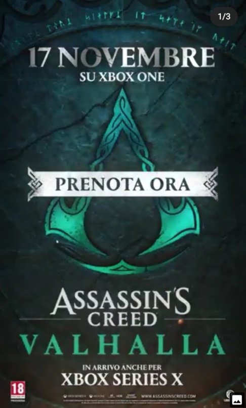 assassin's creed valhalla date de sortie