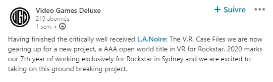 rockstar triple A VR