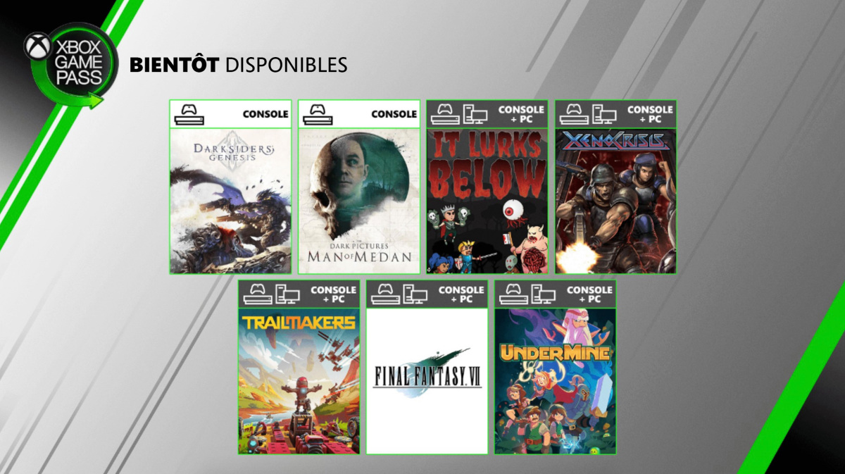 Xbox Game Pass Les jeux à venir en août 2020