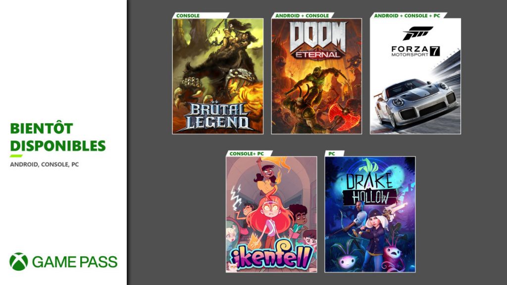 GamePass Octobre