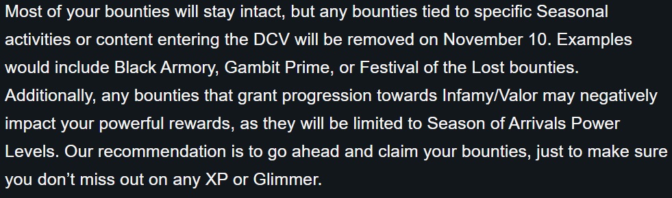 destiny 2 contrats beyond light au dela de la lumière