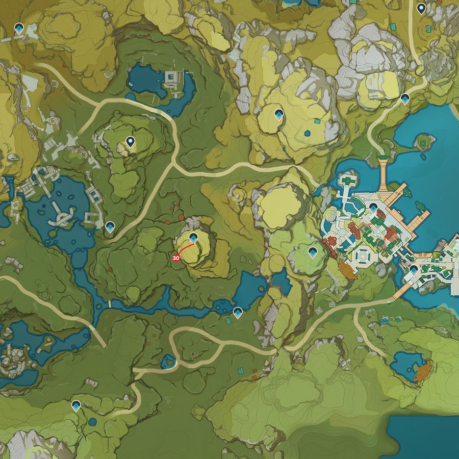 Genshin impact artefacts Carte 2 2.0