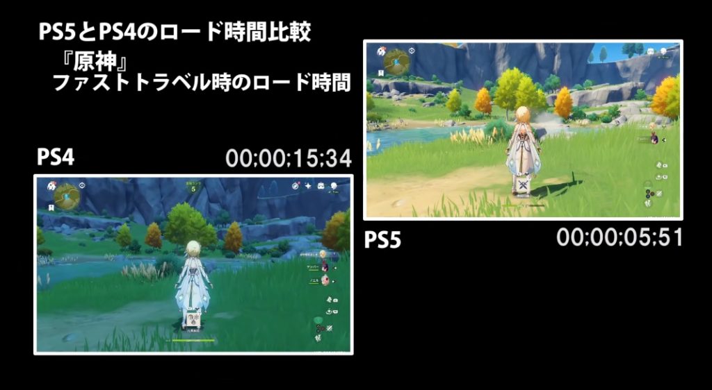 genshin impact temps de chargement ps5 voyage rapide