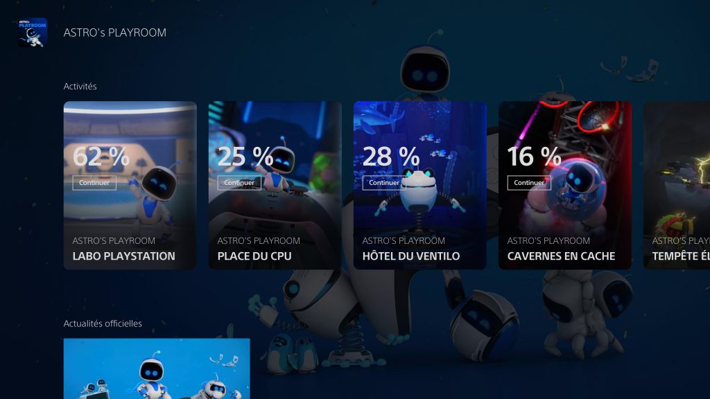 ps5 activités cartes