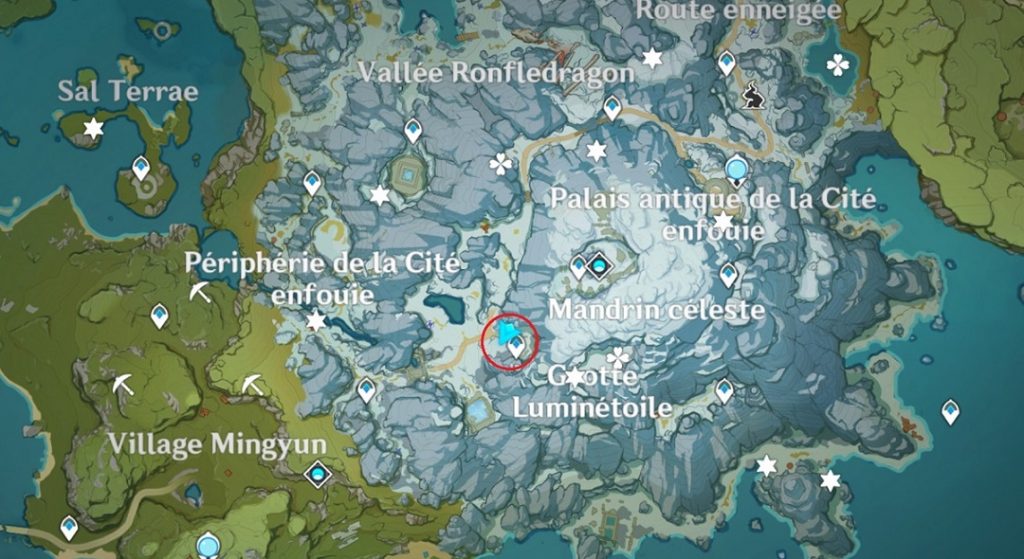 genshin impact coffre du scribe carte