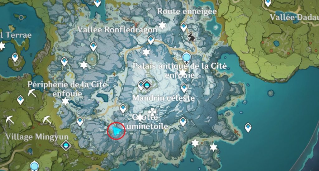genshin impact stèle 3 carte