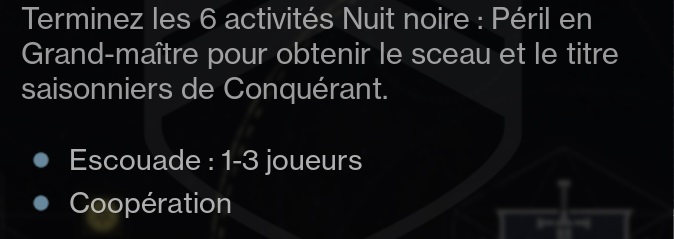 destiny 2 conquérant