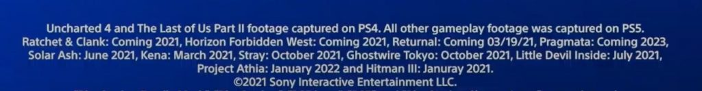 ps5 sortie jeux 2021 2022