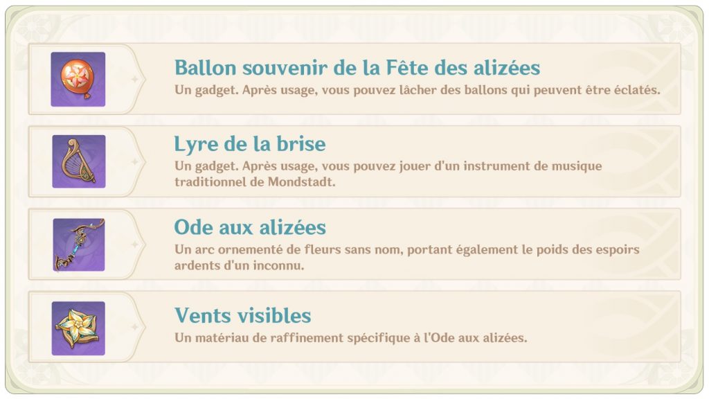 genshin ticket alizée coupon secrets récompenses