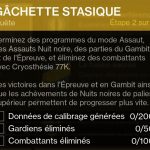 destiny 2 CATALYSEUR DE CRYOSTHÉSIE 77K quete