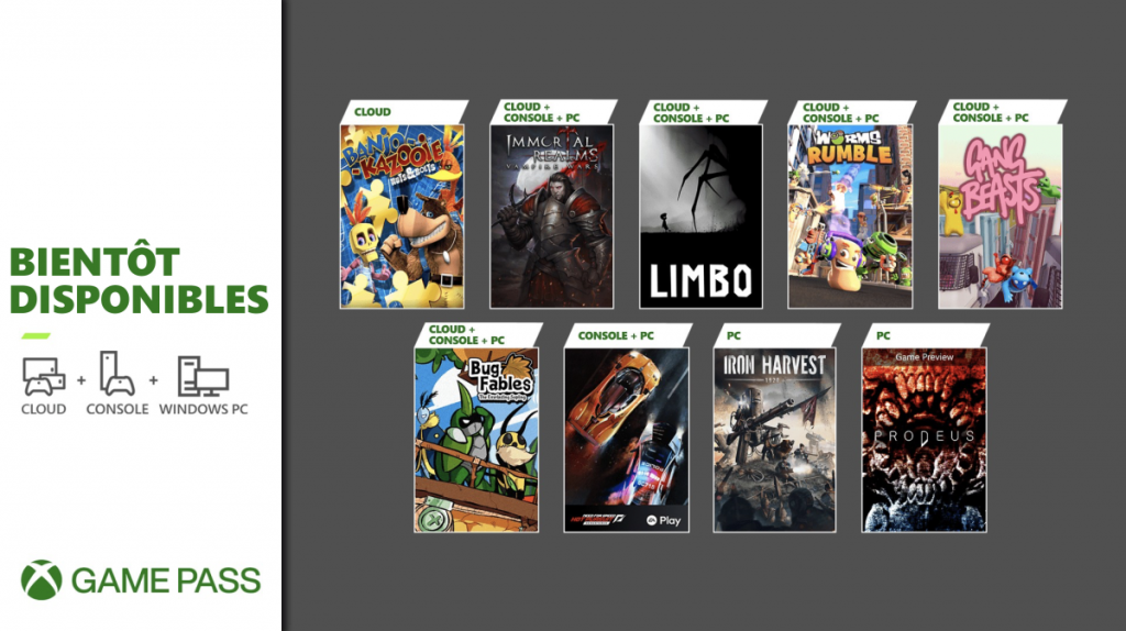 Xbox Game Pass - Juin juillet 2021