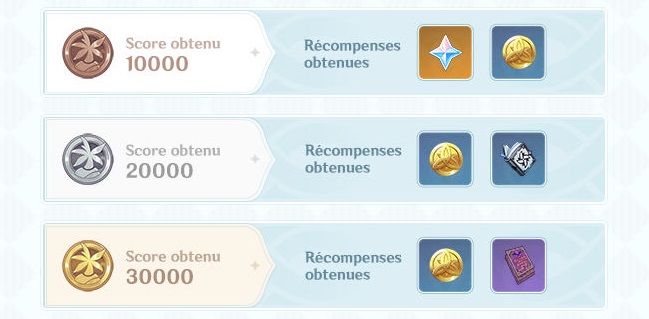 genshin guide bateau acte 2 récompenses maj 1.6