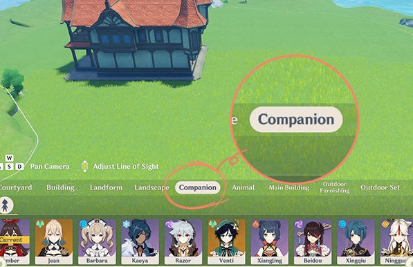 genshin impact compagnons