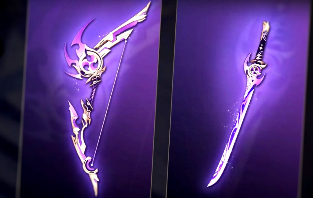 genshin armes 5 étoiles 2.0