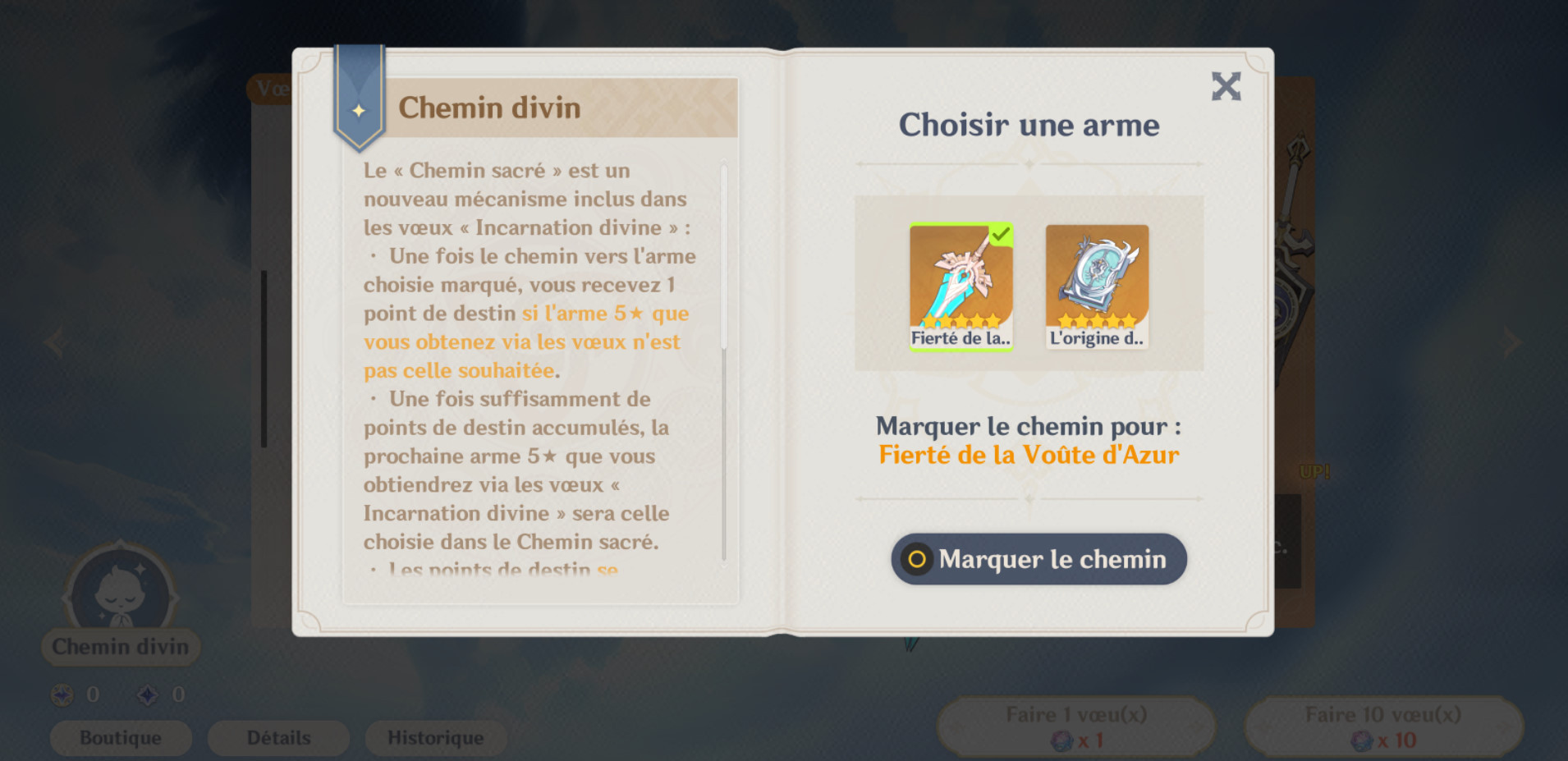 genshin impact chemin divin