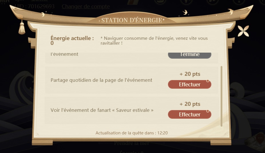 genshin traversée mystérieuse guide energie