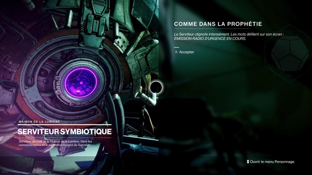 Destiny 2 comme dans la prophétie reset