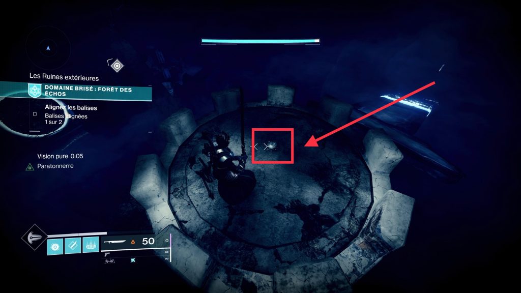 Domaine brisé cache éveillé forêt des échos