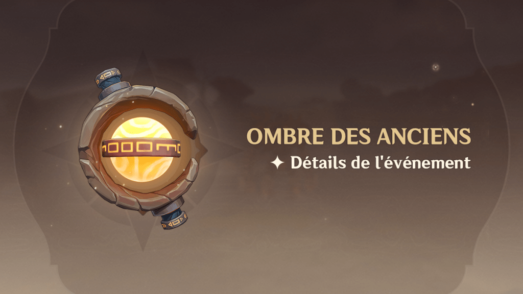 Ombre des anciens genshin impact évènement