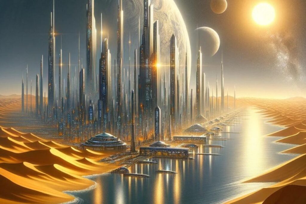 Ville dans l'eau starfield