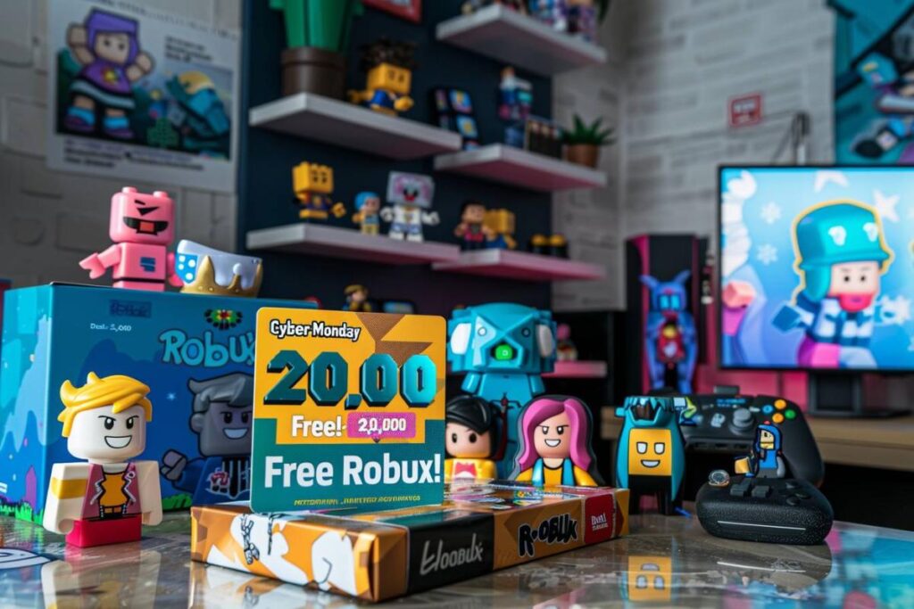 Offre Cyber Monday : 2 000 Robux gratuits avec les cartes-cadeaux Roblox de 100 $