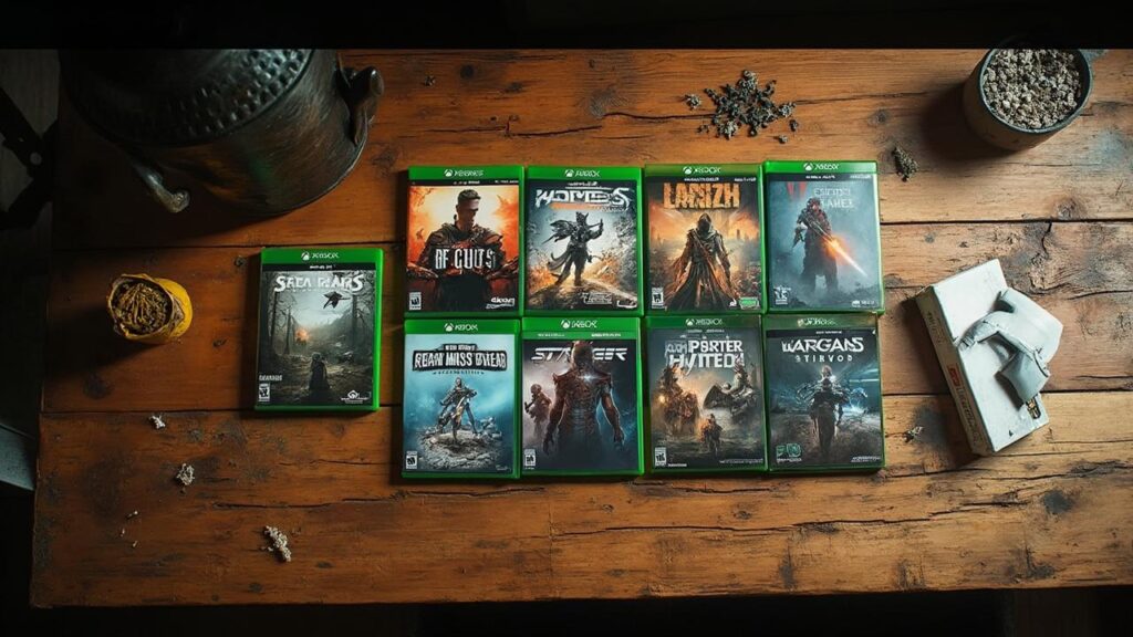 Une collection de jeux vidéo populaires sur la console Xbox