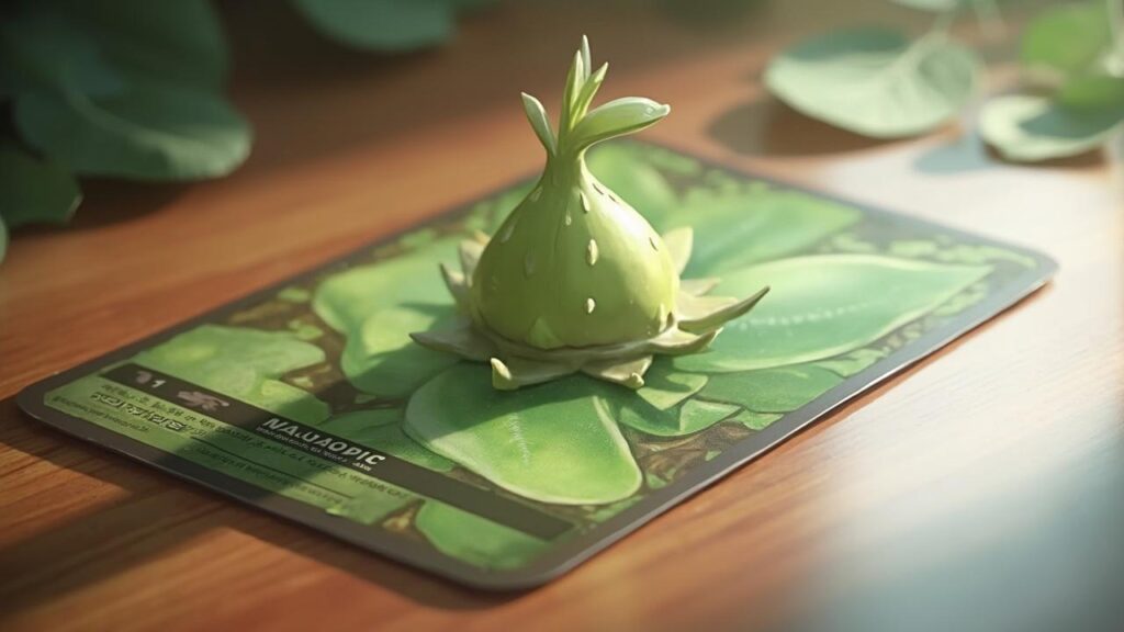 Photographie d'une plante verte sur une tablette électronique