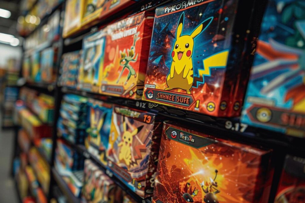 Réapprovisionnement des boîtes Pokémon TCG sur Amazon : les boîtes empilables avec packs Étincelles Éclatantes maintenant disponibles