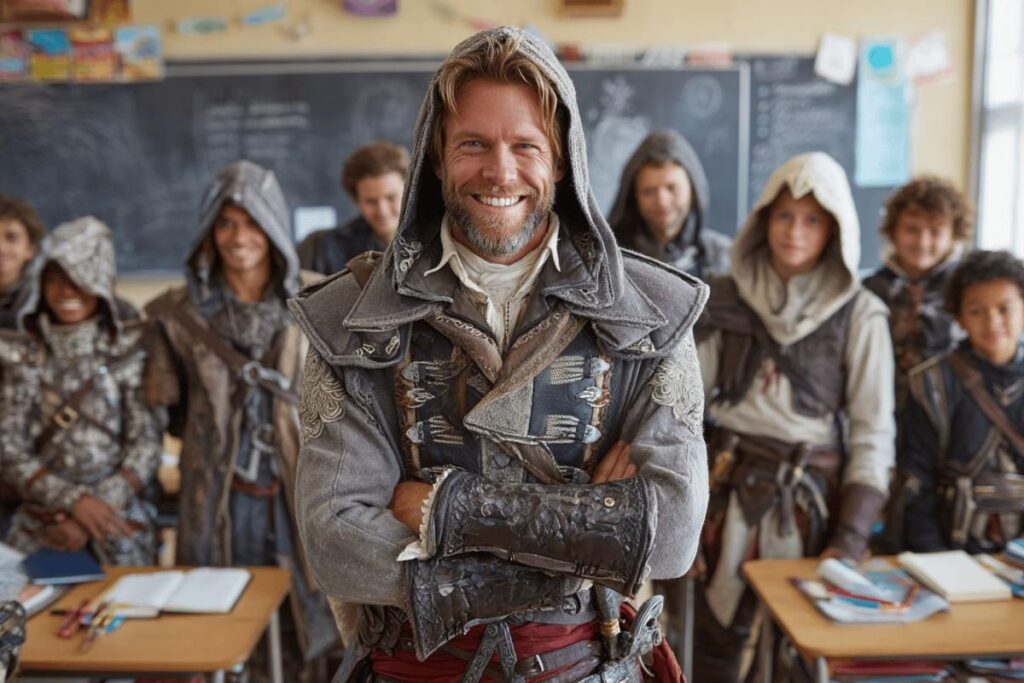 Harcelé par des joueurs d'Assassin's Creed, un professeur a riposté avec bienveillance