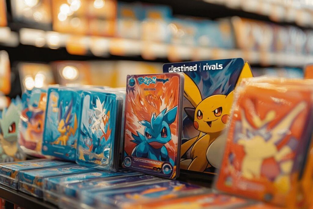 Obtenez les packs Pokémon Destined Rivals et cartes exclusives dans ce bundle prix magasin