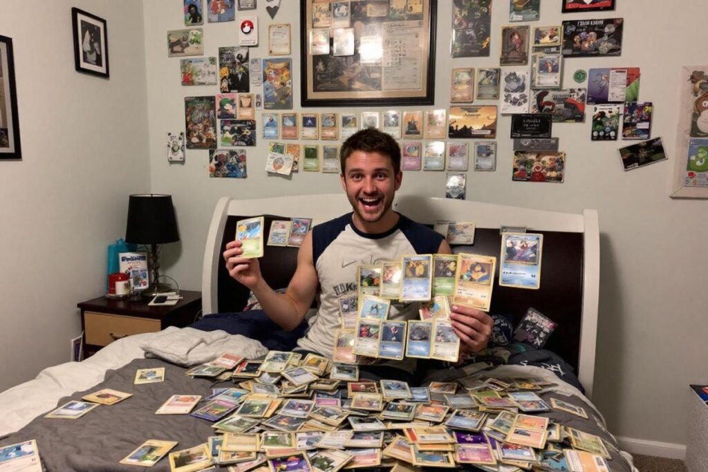 Elle collectionne toutes les cartes Pokémon trou, personne ne l'arrête