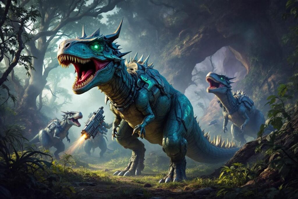 Dinoblade : RPG d'action gratuit avec dinosaures armés sur Steam