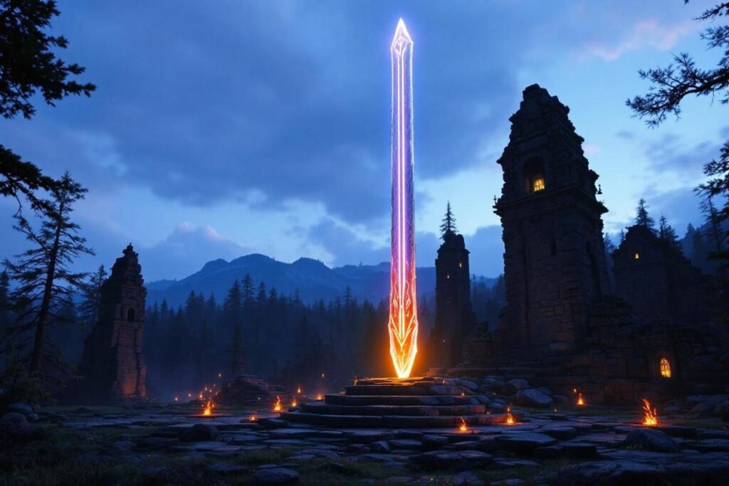 Statue grandeur nature de l'épée de maître décatie de Zelda : Tears of the Kingdom bientôt disponible