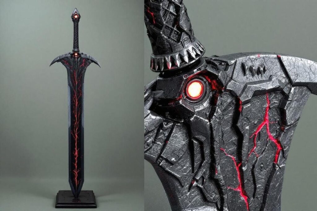 Statue grandeur nature de l'épée de légende corrompue de Zelda Tears of the Kingdom annoncée