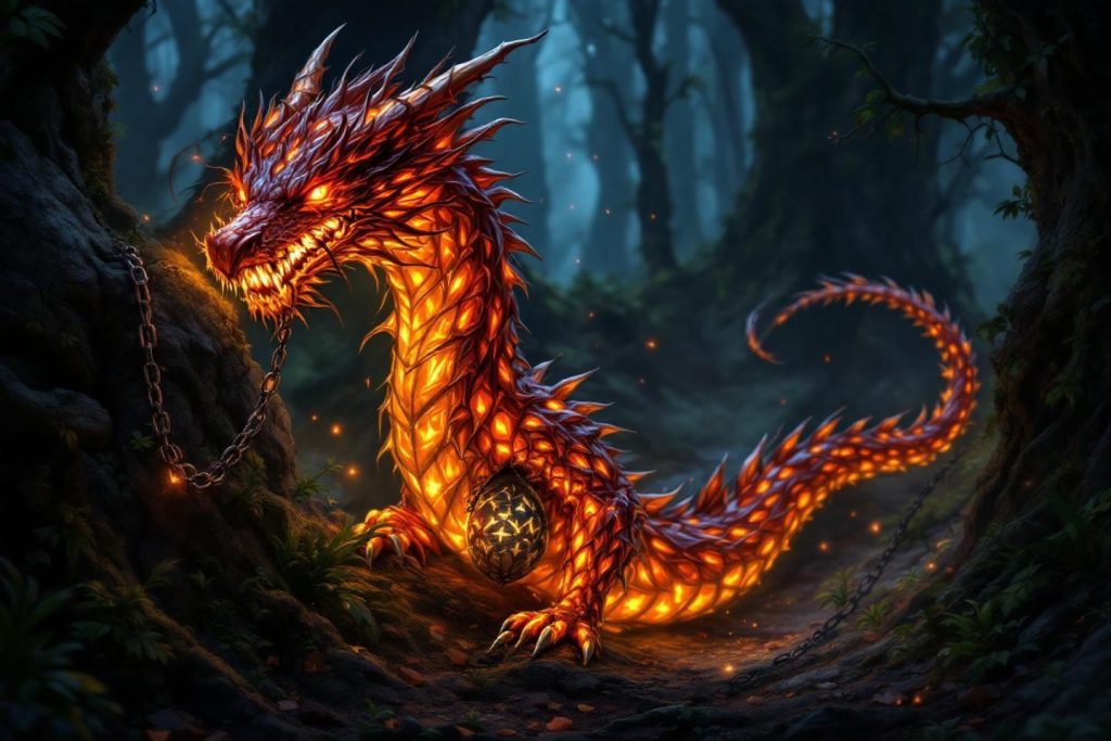 Entrave du dragoeuf : bonus légendaire et croquette infusée du familier