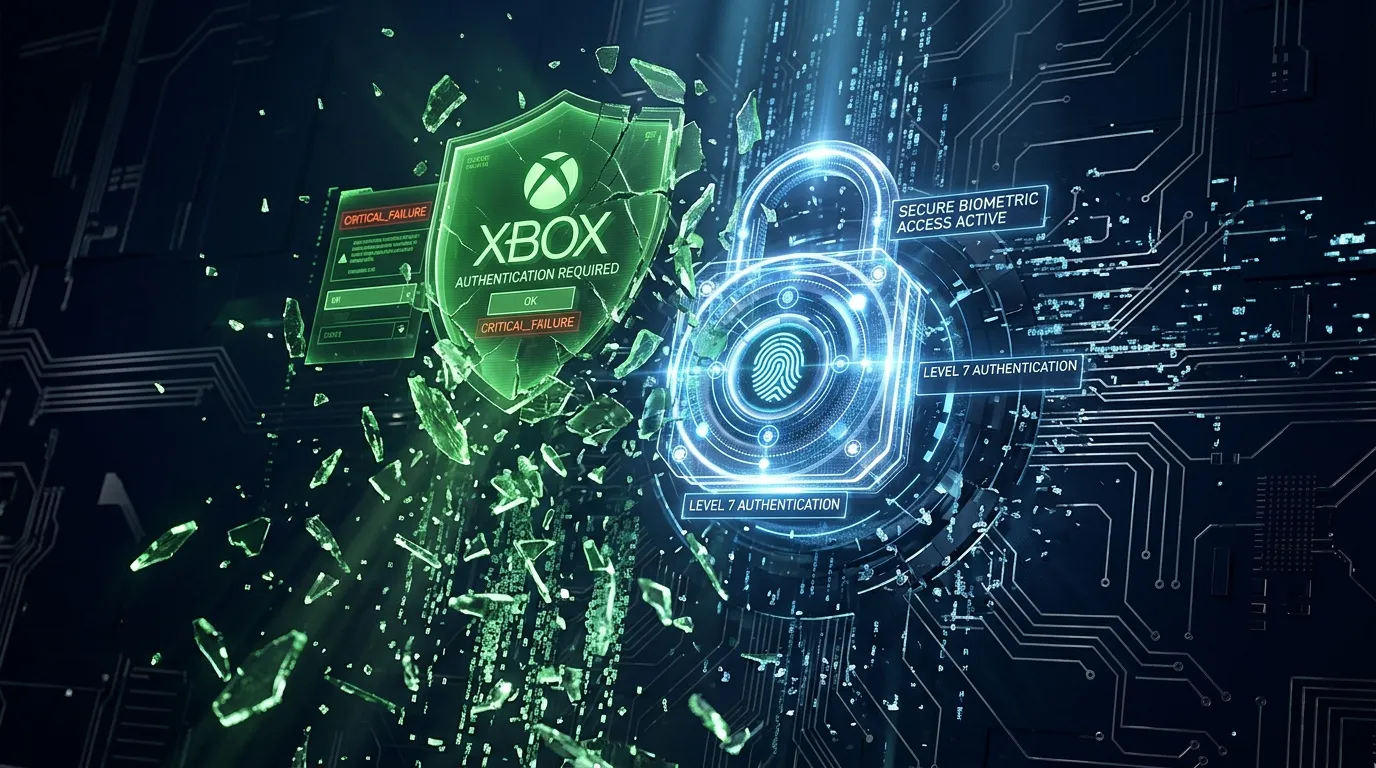 Xbox défaillance critique versus cadenas biométrique sécurisé niveau 7