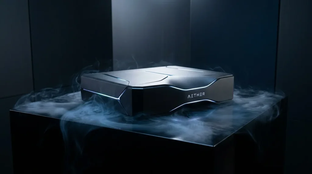 Appareil Aether noir et blanc avec effets fumée atmosphérique