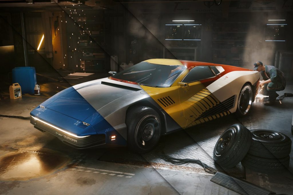 Illustration officielle du jeu Cyberpunk 2077