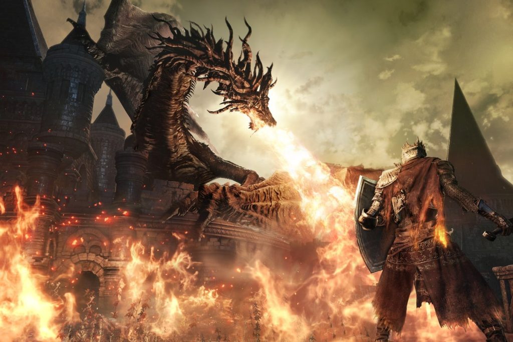 Illustration officielle du jeu Dark Souls