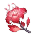 Dendrobium sanglant, matériau pour monter Kujou Sara dans Genshin Impact