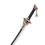 Lame kageuchi d'Amenoma, épée 4 étoiles pour le build de Kamisato Ayaka dans Genshin Impact